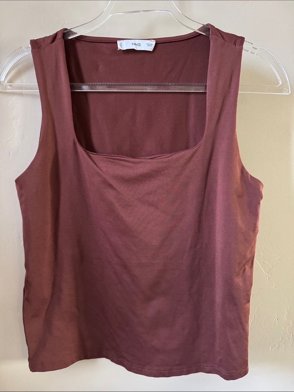 MNG Sleeveless Square Neck Tank Top -